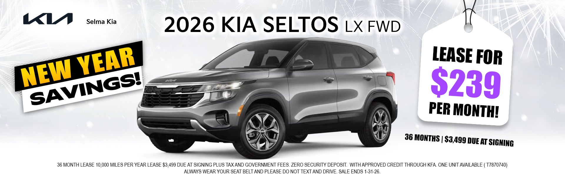 2026 Kia Seltos LX FWD